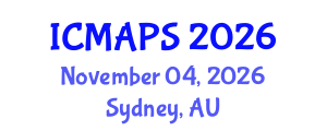 International Conference on Mathematical and Physical Sciences (ICMAPS) November 04, 2026 - Sydney, Australia International Conference on Mathematical and Physical Sciences (ICMAPS) November 04, 2026 - Sydney, Australia