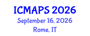 International Conference on Mathematical and Physical Sciences (ICMAPS) September 16, 2026 - Rome, Italy International Conference on Mathematical and Physical Sciences (ICMAPS) September 16, 2026 - Rome, Italy