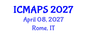 International Conference on Mathematical and Physical Sciences (ICMAPS) April 08, 2027 - Rome, Italy International Conference on Mathematical and Physical Sciences (ICMAPS) April 08, 2027 - Rome, Italy