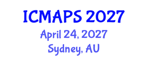 International Conference on Mathematical and Physical Sciences (ICMAPS) April 24, 2027 - Sydney, Australia
