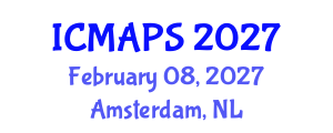 International Conference on Mathematical and Physical Sciences (ICMAPS) February 08, 2027 - Amsterdam, Netherlands International Conference on Mathematical and Physical Sciences (ICMAPS) February 08, 2027 - Amsterdam, Netherlands