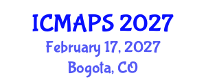 International Conference on Mathematical and Physical Sciences (ICMAPS) February 17, 2027 - Bogota, Colombia International Conference on Mathematical and Physical Sciences (ICMAPS) February 17, 2027 - Bogota, Colombia