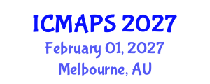 International Conference on Mathematical and Physical Sciences (ICMAPS) February 01, 2027 - Melbourne, Australia International Conference on Mathematical and Physical Sciences (ICMAPS) February 01, 2027 - Melbourne, Australia