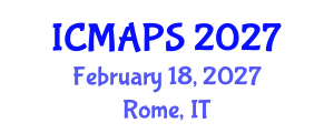 International Conference on Mathematical and Physical Sciences (ICMAPS) February 18, 2027 - Rome, Italy International Conference on Mathematical and Physical Sciences (ICMAPS) February 18, 2027 - Rome, Italy