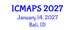 International Conference on Mathematical and Physical Sciences (ICMAPS) January 14, 2027 - Bali, Indonesia International Conference on Mathematical and Physical Sciences (ICMAPS) January 14, 2027 - Bali, Indonesia