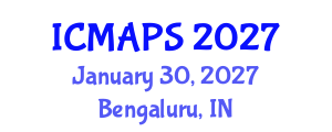 International Conference on Mathematical and Physical Sciences (ICMAPS) January 30, 2027 - Bengaluru, India International Conference on Mathematical and Physical Sciences (ICMAPS) January 30, 2027 - Bengaluru, India