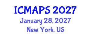 International Conference on Mathematical and Physical Sciences (ICMAPS) January 28, 2027 - New York, United States International Conference on Mathematical and Physical Sciences (ICMAPS) January 28, 2027 - New York, United States