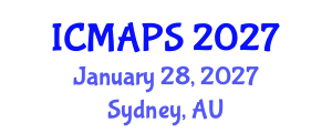 International Conference on Mathematical and Physical Sciences (ICMAPS) January 28, 2027 - Sydney, Australia