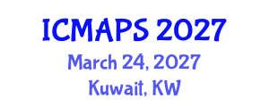 International Conference on Mathematical and Physical Sciences (ICMAPS) March 24, 2027 - Kuwait, Kuwait International Conference on Mathematical and Physical Sciences (ICMAPS) March 24, 2027 - Kuwait, Kuwait