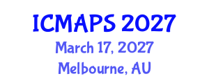 International Conference on Mathematical and Physical Sciences (ICMAPS) March 17, 2027 - Melbourne, Australia International Conference on Mathematical and Physical Sciences (ICMAPS) March 17, 2027 - Melbourne, Australia