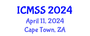 International Conference on Mathematical and Statistical Sciences (ICMSS) April 11, 2024 - Cape Town, South Africa