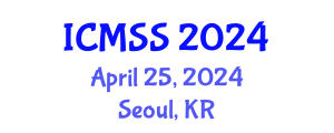 International Conference on Mathematical and Statistical Sciences (ICMSS) April 25, 2024 - Seoul, Republic of Korea