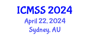 International Conference on Mathematical and Statistical Sciences (ICMSS) April 22, 2024 - Sydney, Australia