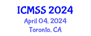 International Conference on Mathematical and Statistical Sciences (ICMSS) April 04, 2024 - Toronto, Canada