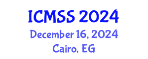 International Conference on Mathematical and Statistical Sciences (ICMSS) December 16, 2024 - Cairo, Egypt