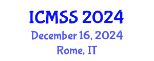 International Conference on Mathematical and Statistical Sciences (ICMSS) December 16, 2024 - Rome, Italy