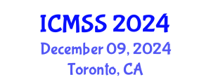 International Conference on Mathematical and Statistical Sciences (ICMSS) December 09, 2024 - Toronto, Canada