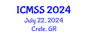 International Conference on Mathematical and Statistical Sciences (ICMSS) July 22, 2024 - Crete, Greece