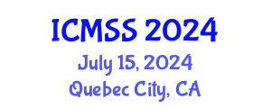 International Conference on Mathematical and Statistical Sciences (ICMSS) July 15, 2024 - Quebec City, Canada