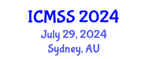 International Conference on Mathematical and Statistical Sciences (ICMSS) July 29, 2024 - Sydney, Australia