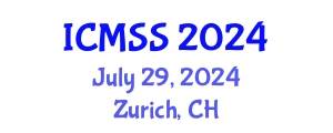 International Conference on Mathematical and Statistical Sciences (ICMSS) July 29, 2024 - Zurich, Switzerland
