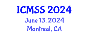 International Conference on Mathematical and Statistical Sciences (ICMSS) June 13, 2024 - Montreal, Canada