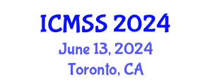 International Conference on Mathematical and Statistical Sciences (ICMSS) June 13, 2024 - Toronto, Canada