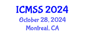 International Conference on Mathematical and Statistical Sciences (ICMSS) October 28, 2024 - Montreal, Canada