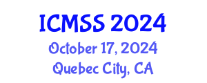 International Conference on Mathematical and Statistical Sciences (ICMSS) October 17, 2024 - Quebec City, Canada