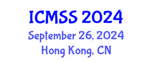 International Conference on Mathematical and Statistical Sciences (ICMSS) September 26, 2024 - Hong Kong, China