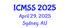 International Conference on Mathematical and Statistical Sciences (ICMSS) April 29, 2025 - Sydney, Australia