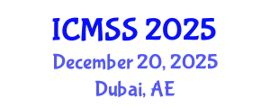 International Conference on Mathematical and Statistical Sciences (ICMSS) December 20, 2025 - Dubai, United Arab Emirates