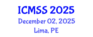 International Conference on Mathematical and Statistical Sciences (ICMSS) December 02, 2025 - Lima, Peru