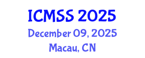 International Conference on Mathematical and Statistical Sciences (ICMSS) December 09, 2025 - Macau, China