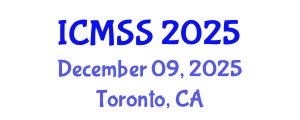 International Conference on Mathematical and Statistical Sciences (ICMSS) December 09, 2025 - Toronto, Canada