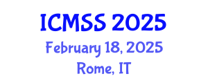 International Conference on Mathematical and Statistical Sciences (ICMSS) February 18, 2025 - Rome, Italy