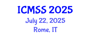 International Conference on Mathematical and Statistical Sciences (ICMSS) July 22, 2025 - Rome, Italy