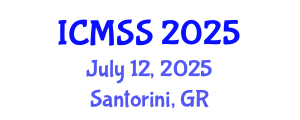International Conference on Mathematical and Statistical Sciences (ICMSS) July 12, 2025 - Santorini, Greece