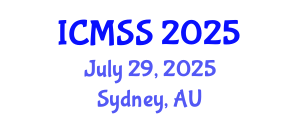 International Conference on Mathematical and Statistical Sciences (ICMSS) July 29, 2025 - Sydney, Australia