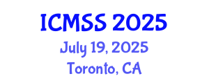 International Conference on Mathematical and Statistical Sciences (ICMSS) July 19, 2025 - Toronto, Canada