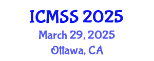 International Conference on Mathematical and Statistical Sciences (ICMSS) March 29, 2025 - Ottawa, Canada