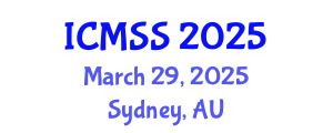International Conference on Mathematical and Statistical Sciences (ICMSS) March 29, 2025 - Sydney, Australia