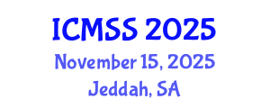 International Conference on Mathematical and Statistical Sciences (ICMSS) November 15, 2025 - Jeddah, Saudi Arabia