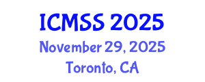 International Conference on Mathematical and Statistical Sciences (ICMSS) November 29, 2025 - Toronto, Canada