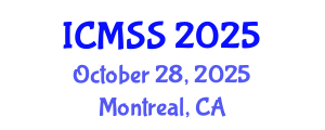 International Conference on Mathematical and Statistical Sciences (ICMSS) October 28, 2025 - Montreal, Canada