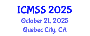 International Conference on Mathematical and Statistical Sciences (ICMSS) October 21, 2025 - Quebec City, Canada