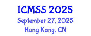 International Conference on Mathematical and Statistical Sciences (ICMSS) September 27, 2025 - Hong Kong, China