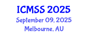 International Conference on Mathematical and Statistical Sciences (ICMSS) September 09, 2025 - Melbourne, Australia