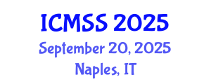 International Conference on Mathematical and Statistical Sciences (ICMSS) September 20, 2025 - Naples, Italy
