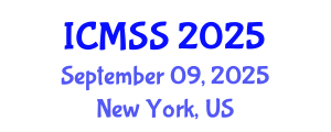 International Conference on Mathematical and Statistical Sciences (ICMSS) September 09, 2025 - New York, United States